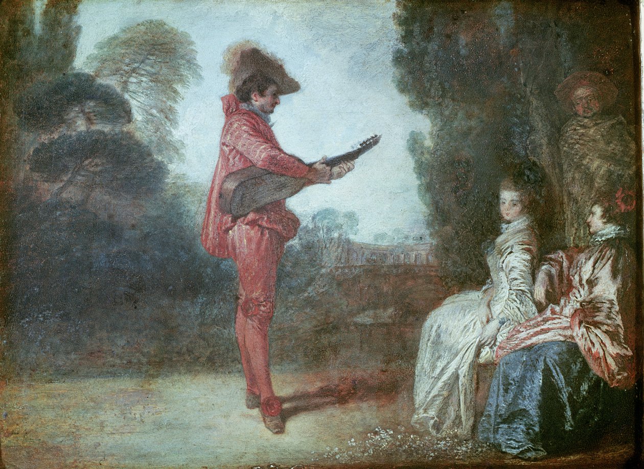 De tovenaar, ca. 1712 door Jean Antoine Watteau