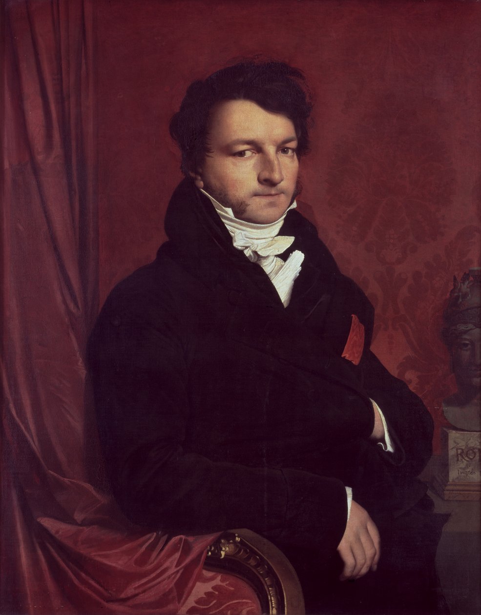 Monsieur de Norvins (1769-1854), 1811-12 door Jean Auguste Dominique Ingres