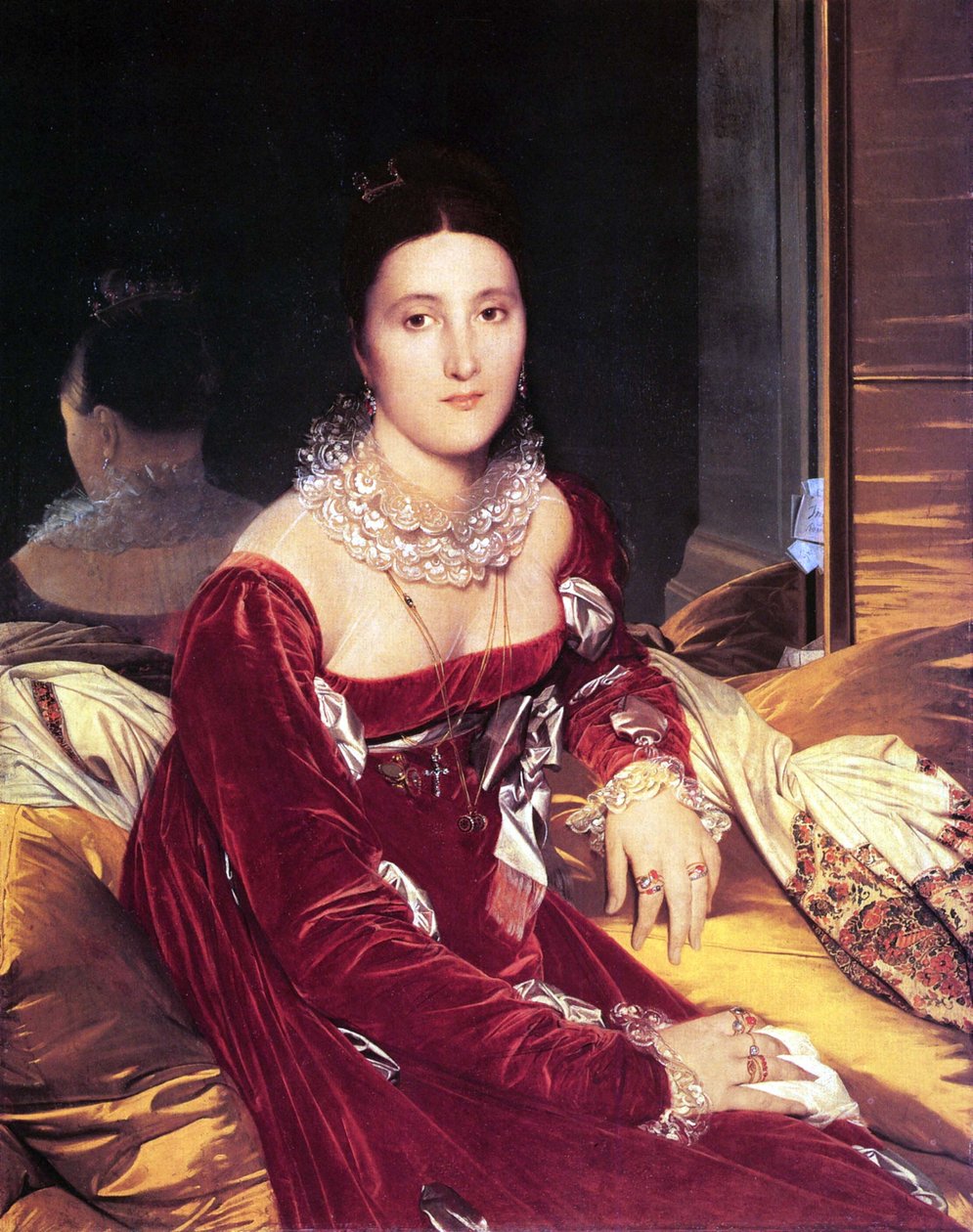 Portret van Madame de Senonnes door Jean Auguste Dominique Ingres