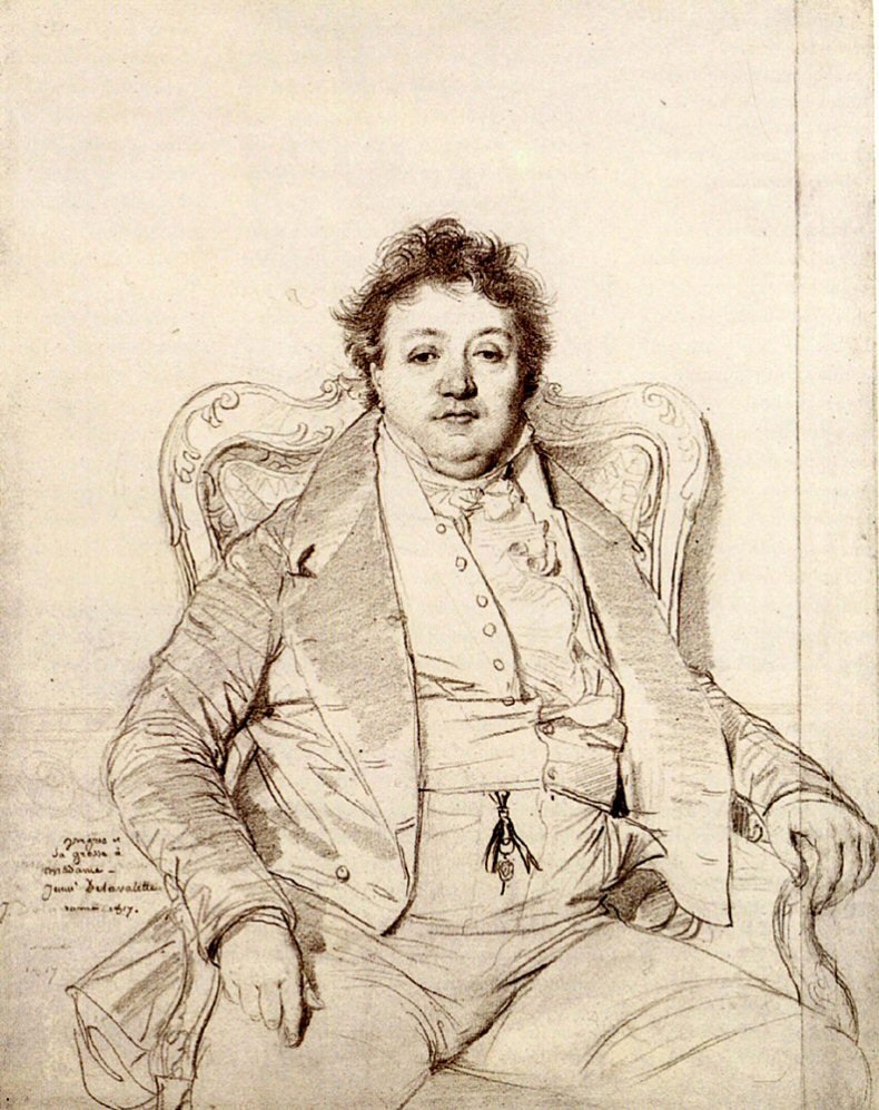 Portret door Ingres door Jean Auguste Dominique Ingres