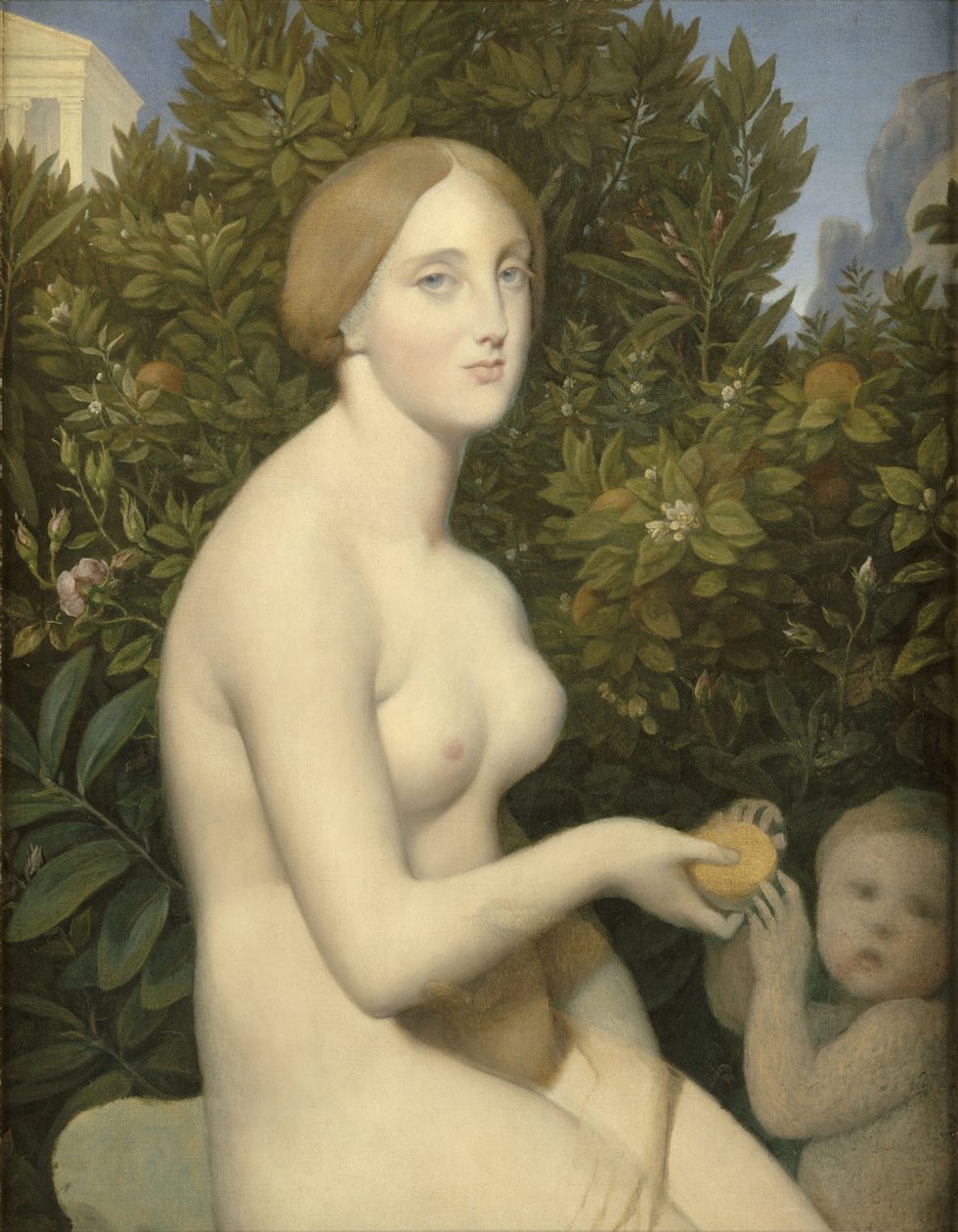 Venus in Paphos door Jean Auguste Dominique Ingres