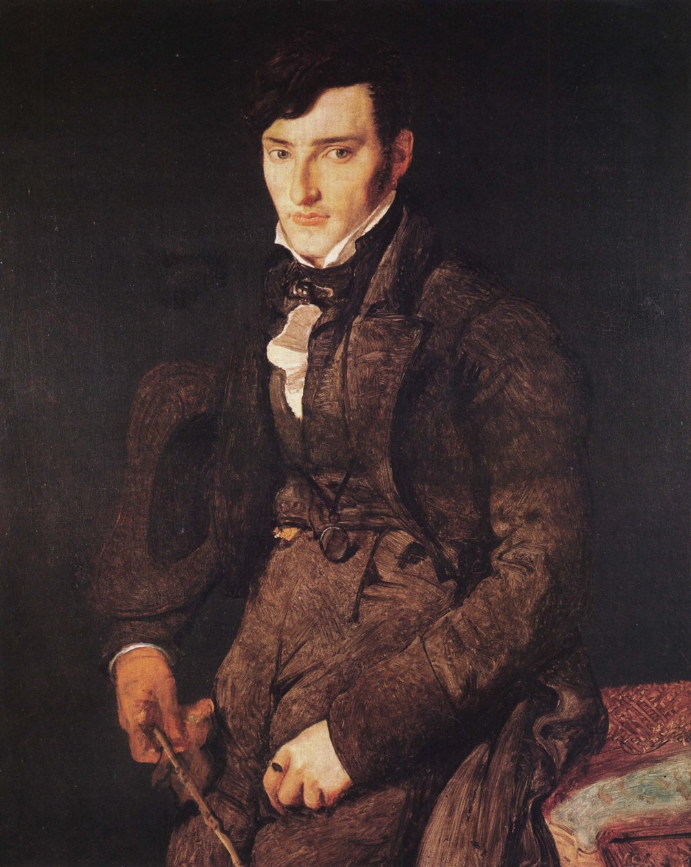 Portret van Jean-Francois Gilibert door Jean Auguste Dominique Ingres