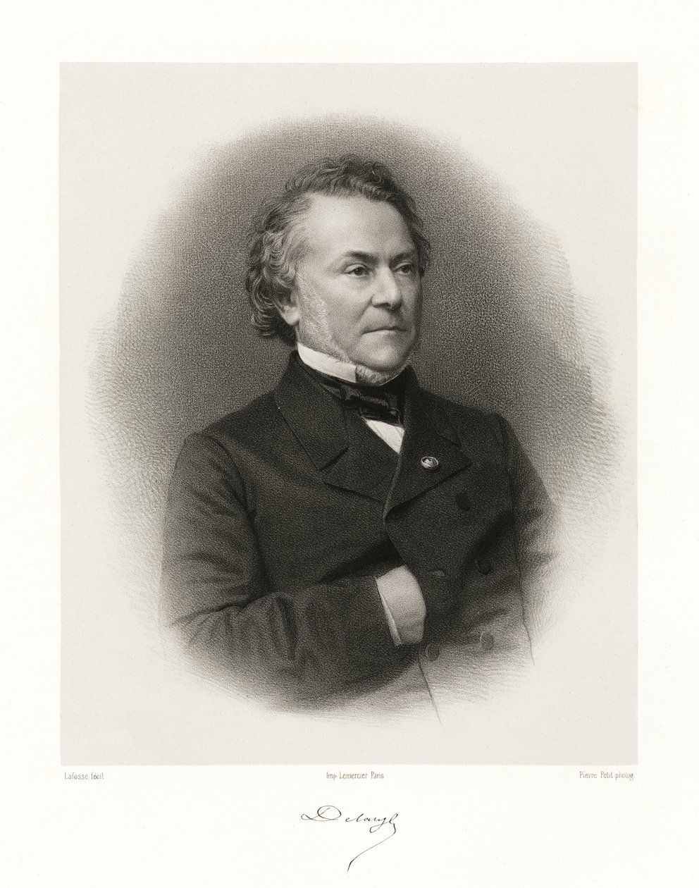 Claude Alphonse Delangle door Jean Baptiste Adolphe Lafosse
