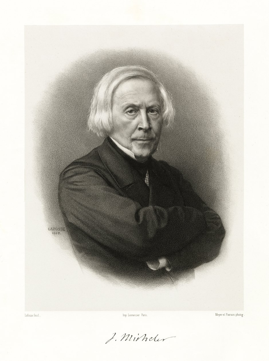 Jules Michelet door Jean Baptiste Adolphe Lafosse