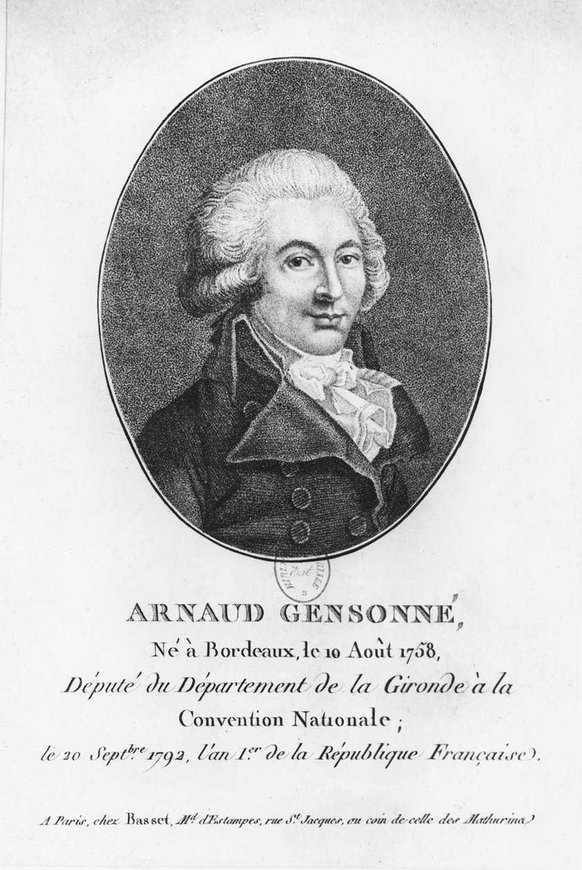 Arnaud Gensonné door Jean Baptiste Antoine Guibert