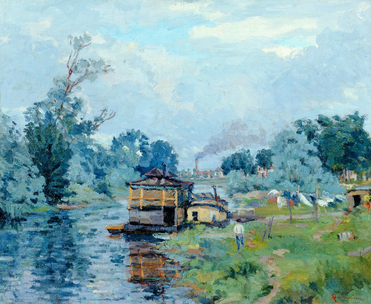 Rivierlandschap door Jean Baptiste Armand Guillaumin