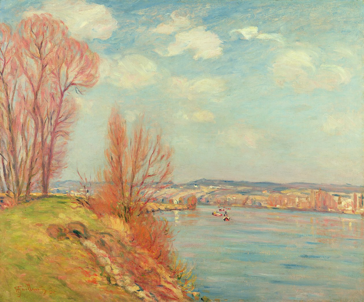 De baai en de rivier, 1901 door Jean Baptiste Armand Guillaumin