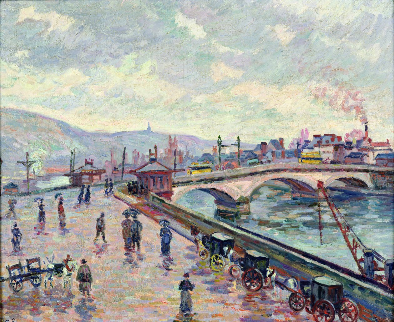 De Seine bij Rouen door Jean Baptiste Armand Guillaumin
