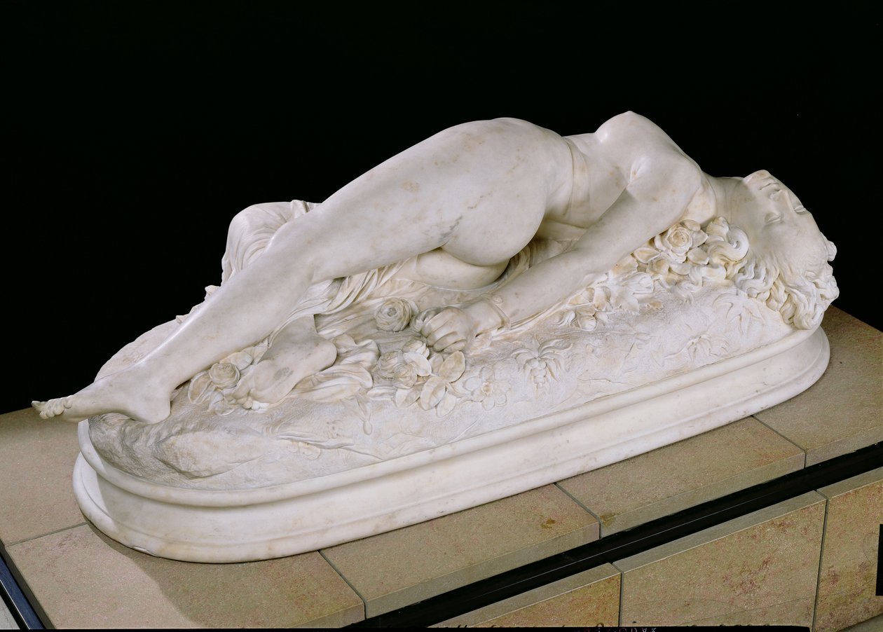 Vrouw Gebeten door een Slang, 1847 door Jean Baptiste Auguste Clesinger