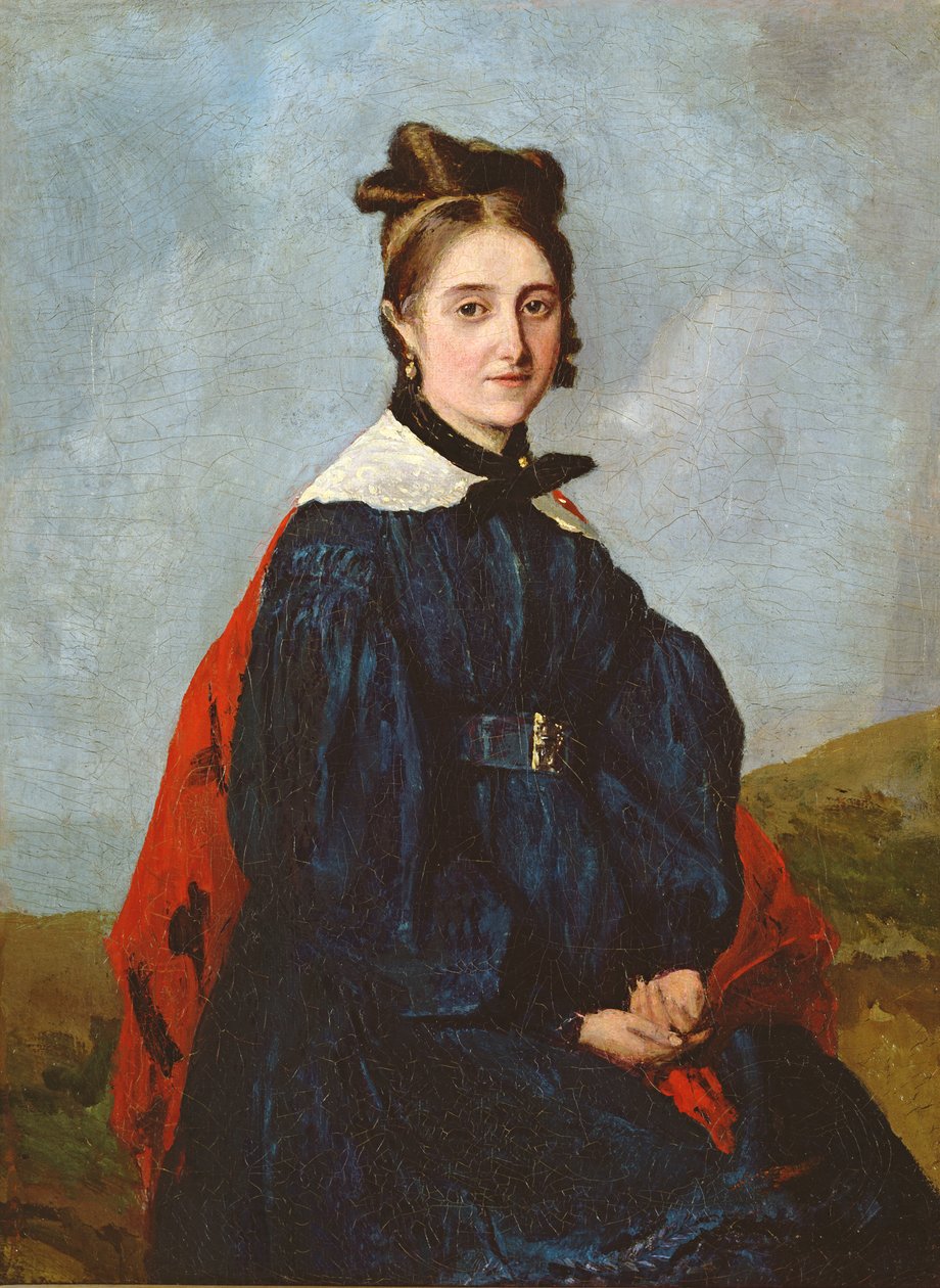 Alexina Ledoux, c.1840 door Jean Baptiste Camille Corot
