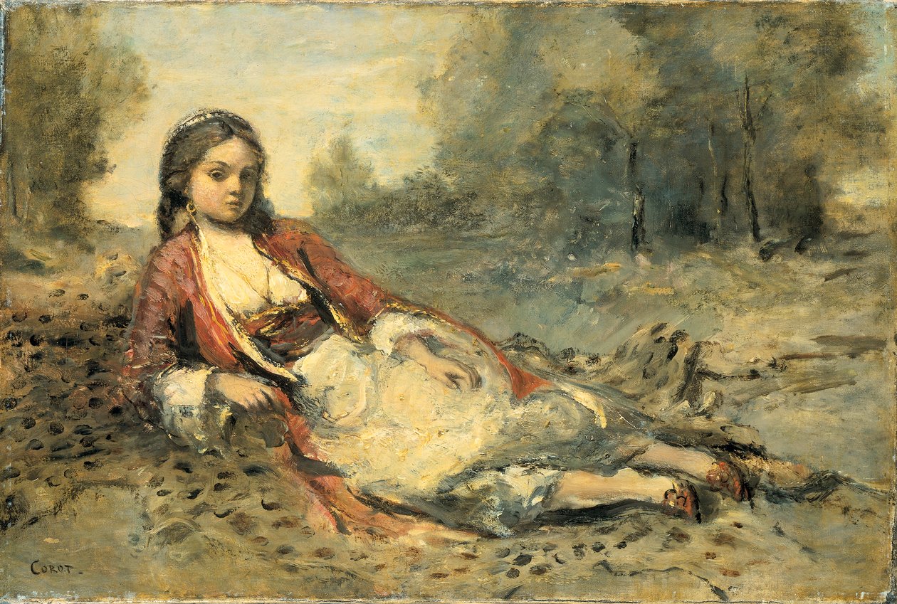 Algerijnse door Jean Baptiste Camille Corot