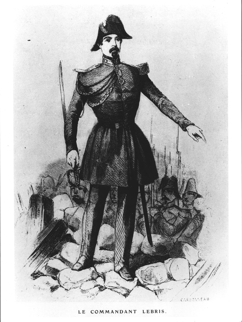Commandant Lebris, c.1848 door Jean Baptiste Charles Carbonneau