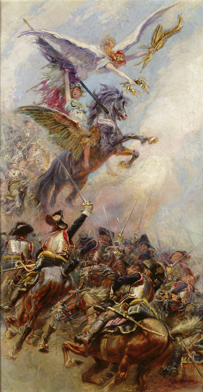 Overwinning, 1905 door Jean Baptiste Edouard Detaille