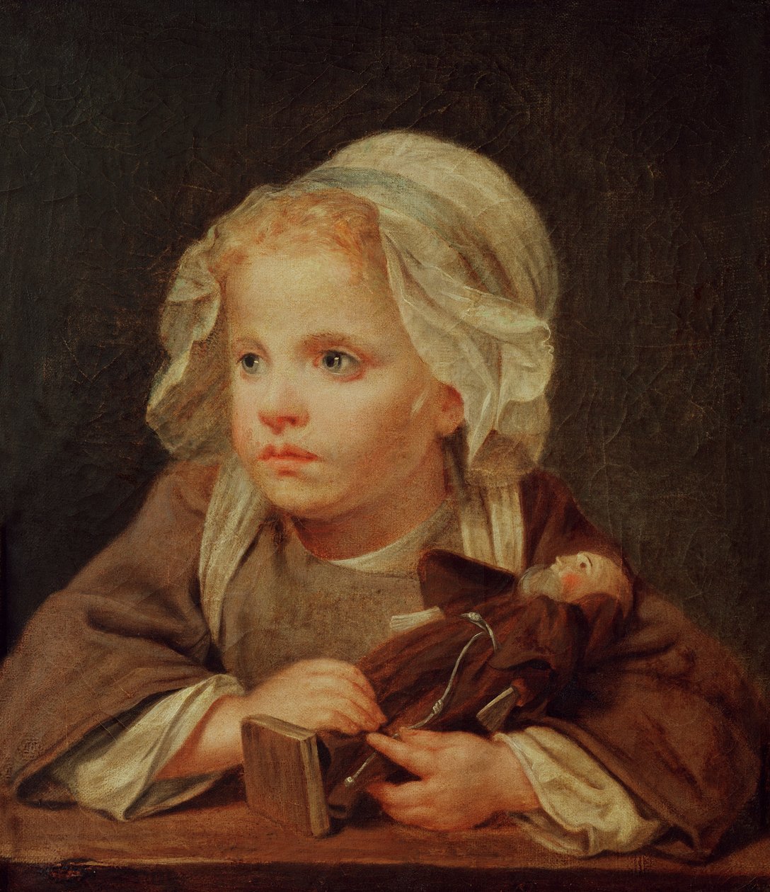 Meisje met een Pop door Jean Baptiste Greuze