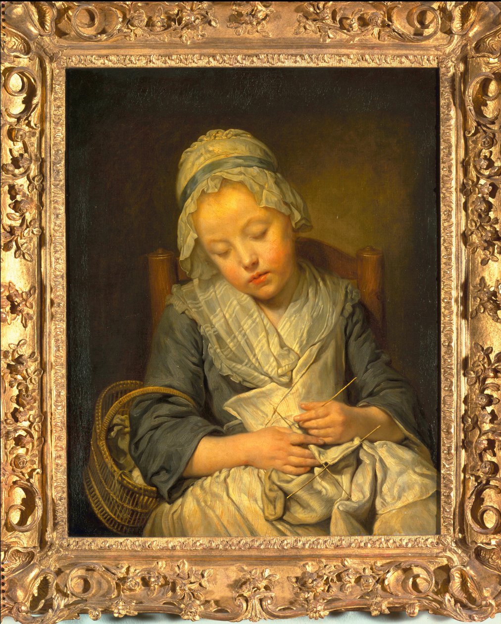 Jonge Breister in Slaap, ca. 1759 door Jean Baptiste Greuze