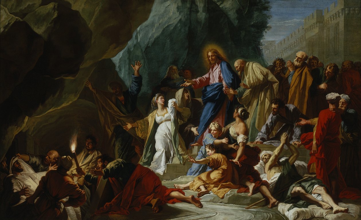 De Opwekking van Lazarus, c.1711 door Jean Baptiste Jouvenet