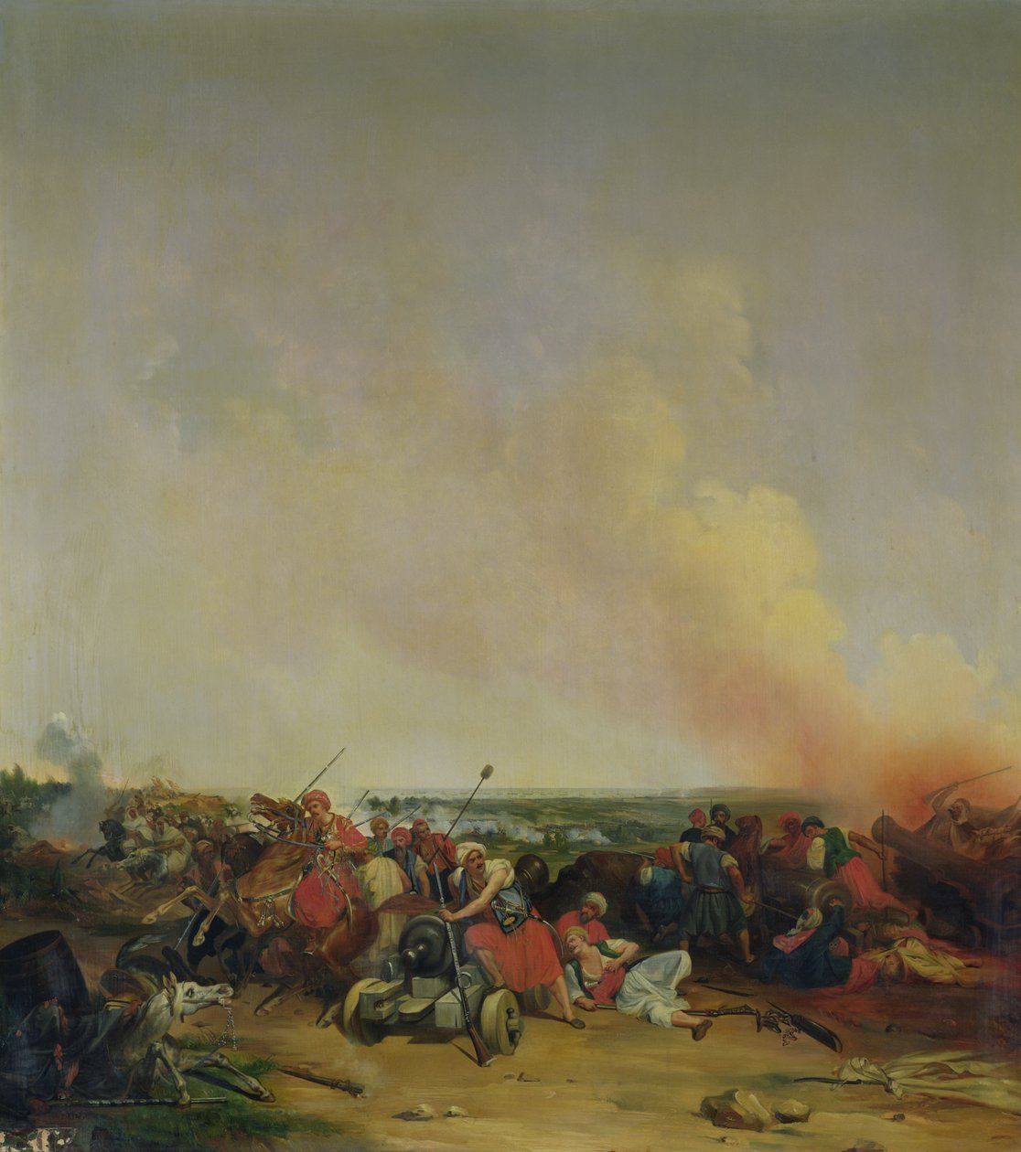 Slag bij Sidi-Ferruch, 14 juni 1830 door Jean Baptiste Prudent Carbillet