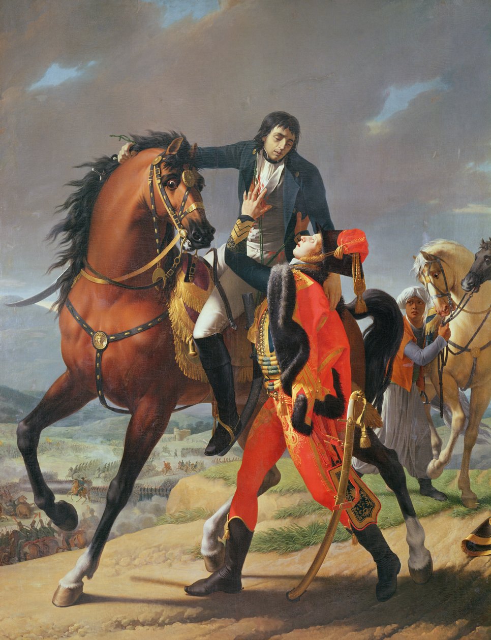 De dood van generaal Desaix (1768-1800) in de Slag bij Marengo, 14 juni 1800 door Jean Baptiste Regnault