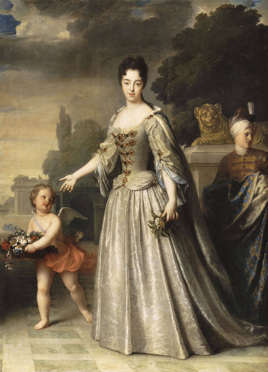 Portret van Marie-Adélaïde van Savoye door Jean Baptiste Santerre