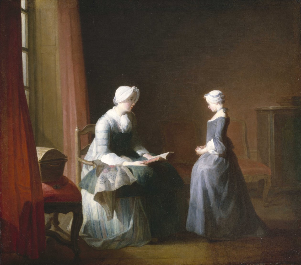 De goede opvoeding door Jean Baptiste Simeon Chardin