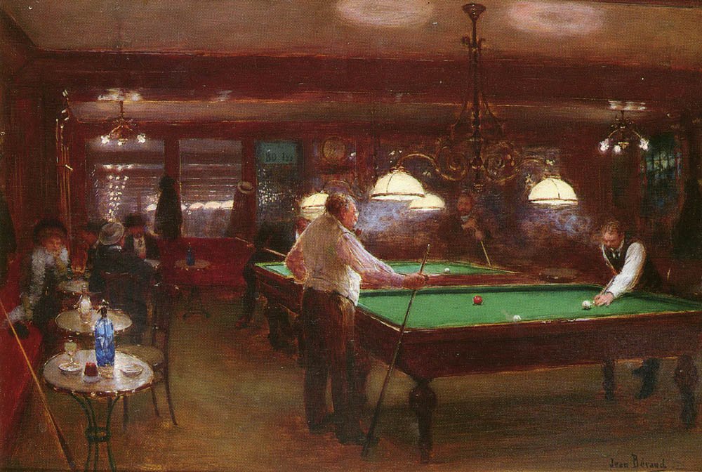 Het Biljartspel door Jean Beraud