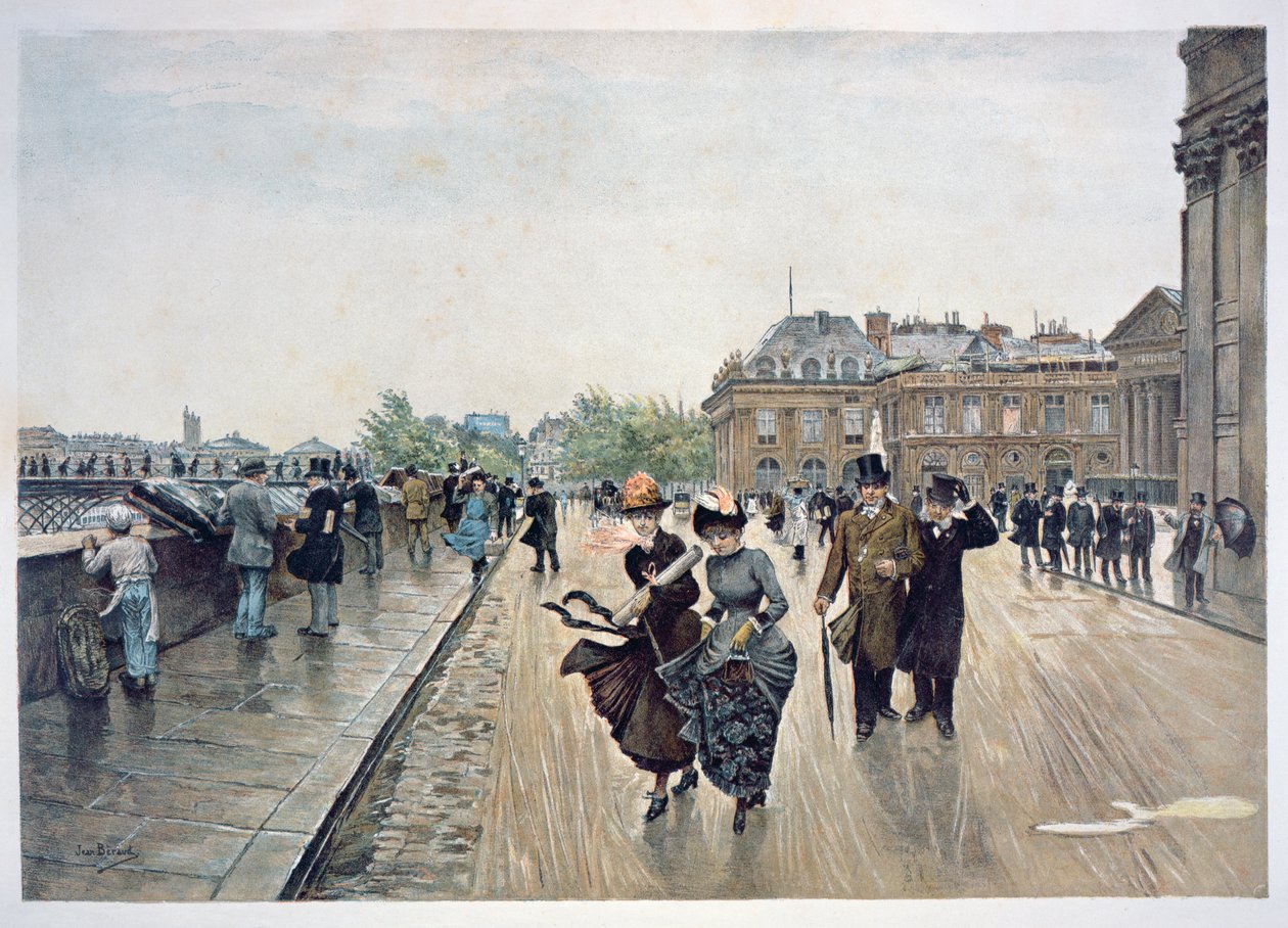Een windvlaag, c.1889 door Jean Beraud