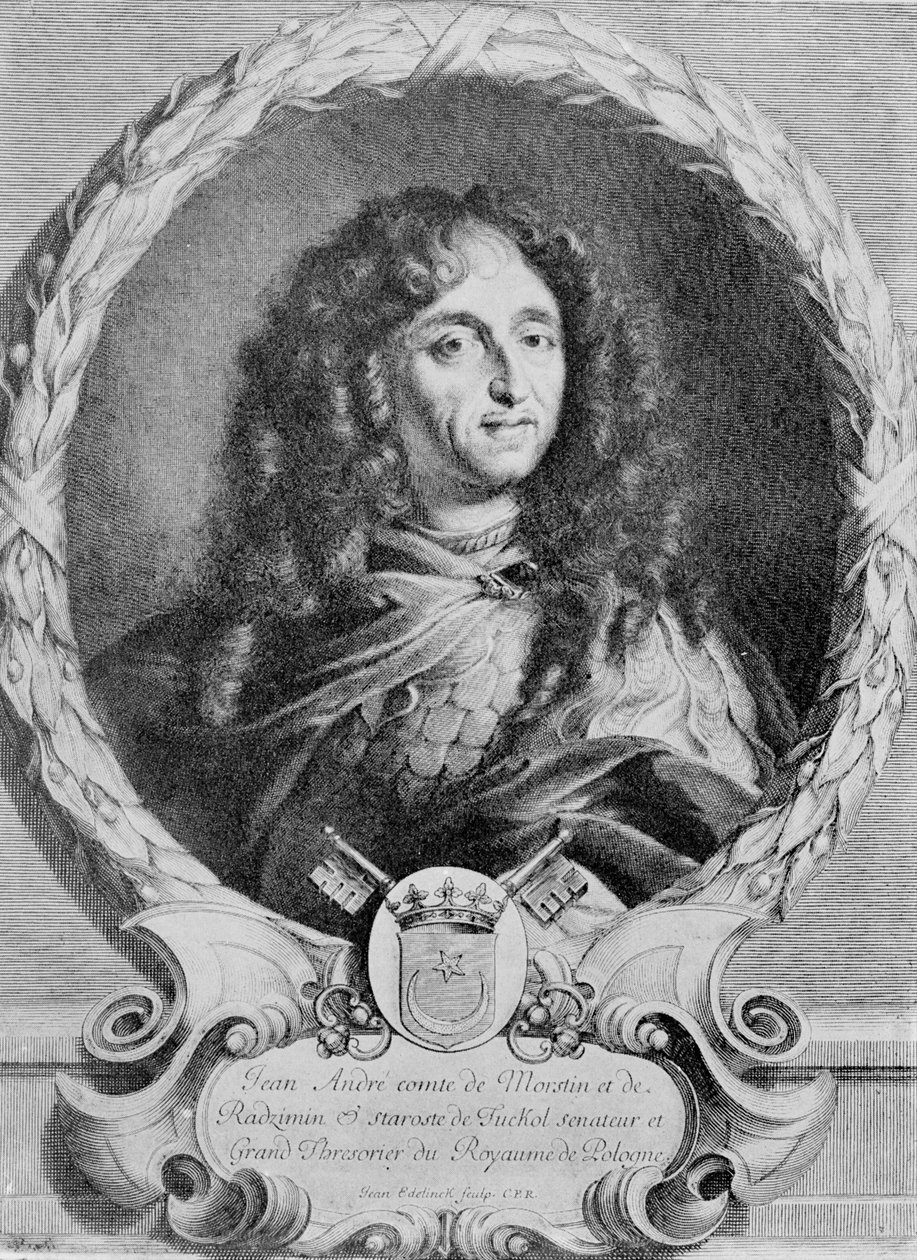Portret van Jan Andrzej Morsztyn (1620-93) door Jean Edelinck