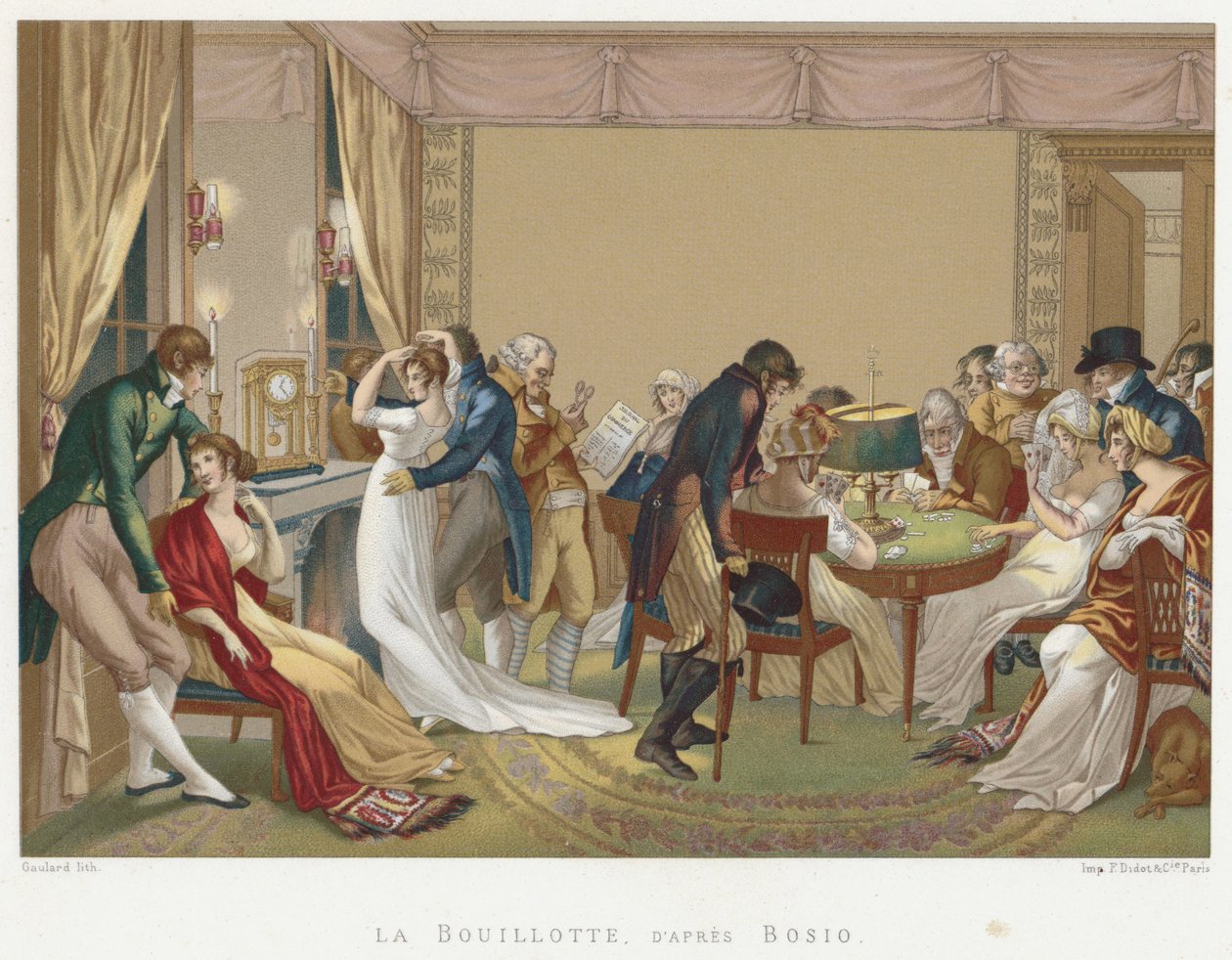 La Bouillotte, 1798 door Jean Francois Bosio