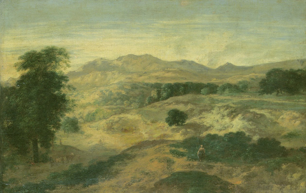 Landschap door Jean Francois I Millet