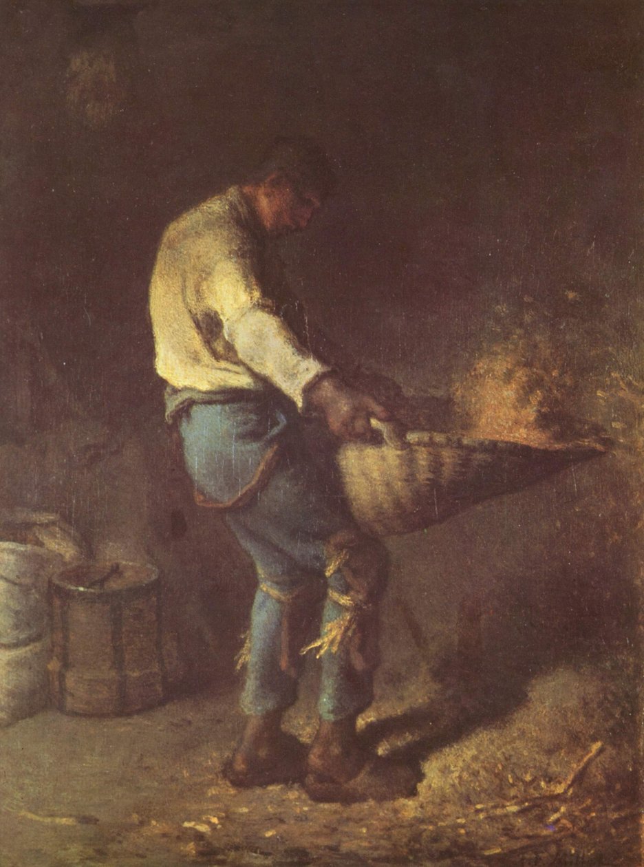 De wanmolen door Jean Francois Millet