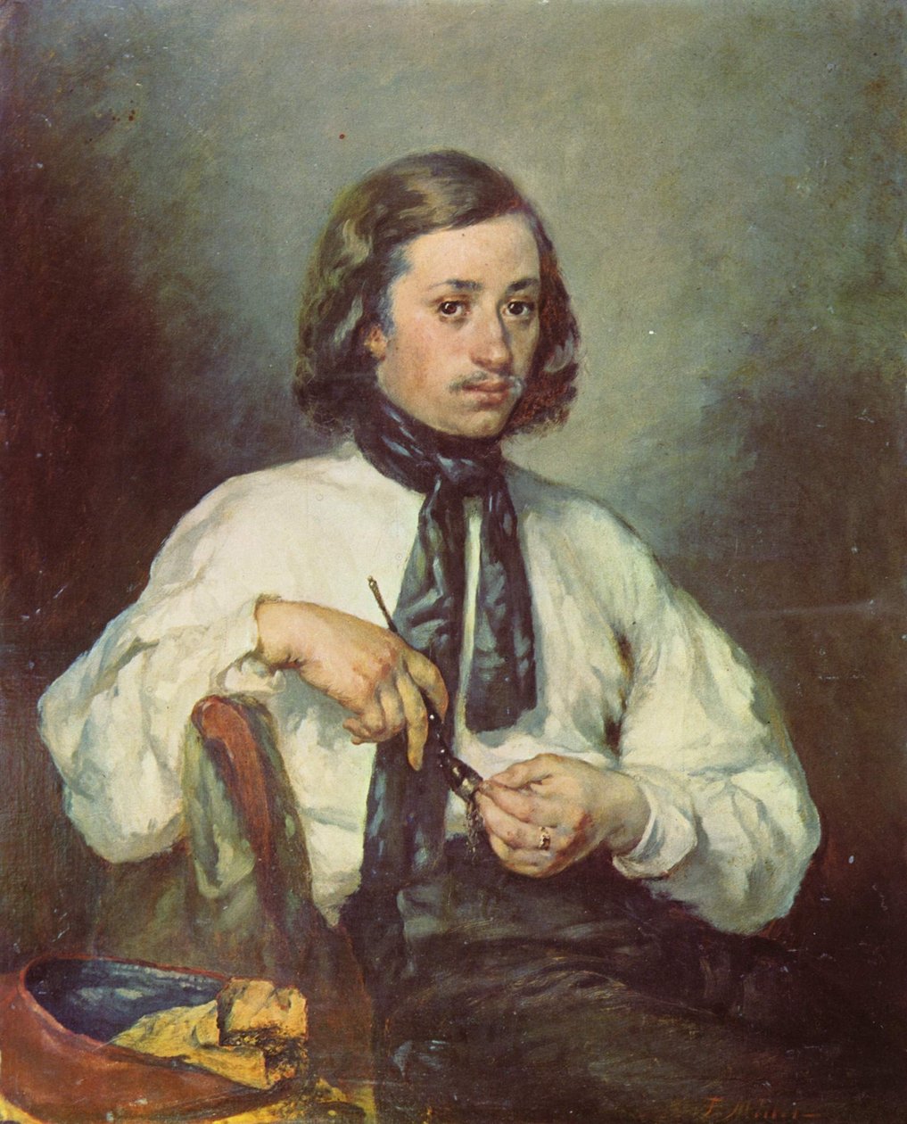Portret van Armand Ono door Jean Francois Millet