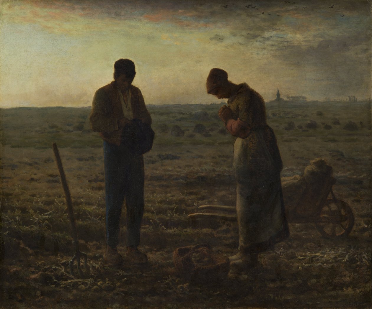 De Angelus door Jean Francois Millet