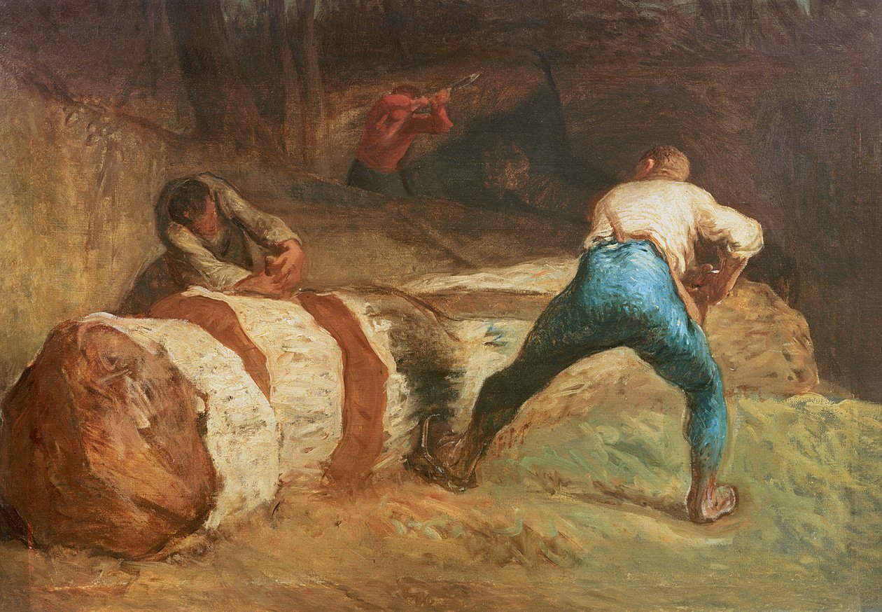 De Houtzagers, 1848 door Jean Francois Millet