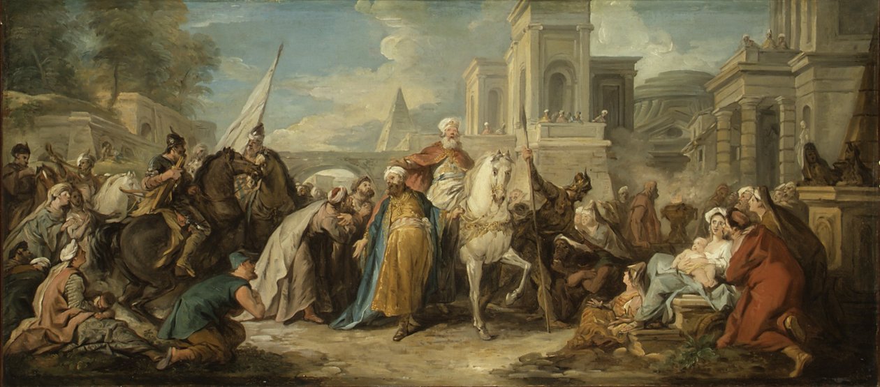 De Triomf van Mordechai door Jean François de Troy