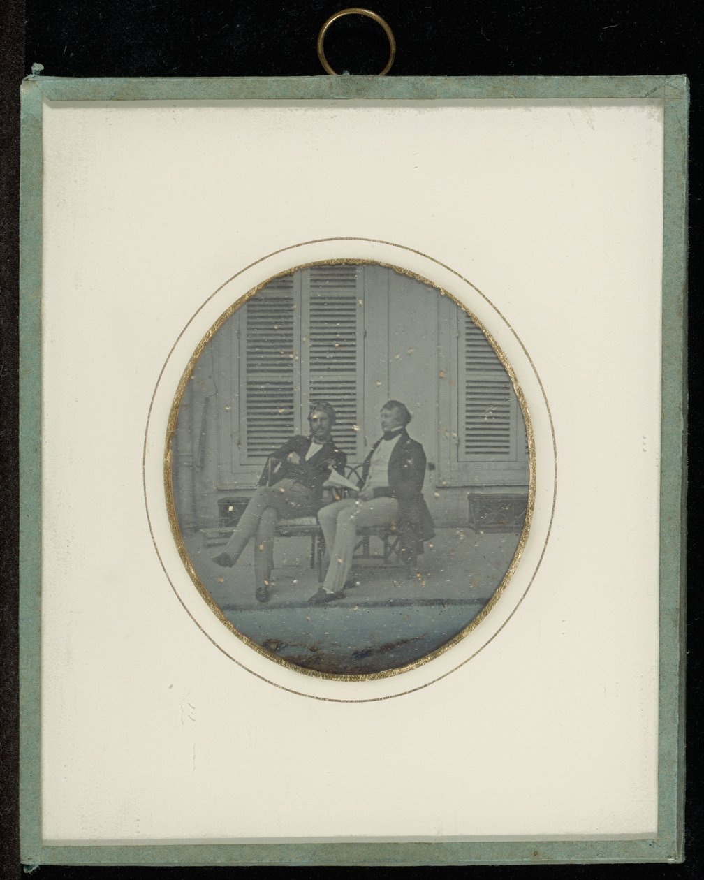 (Portret van Jean-Gabriel Eynard en een onbekende man) door Jean Gabriel Eynard