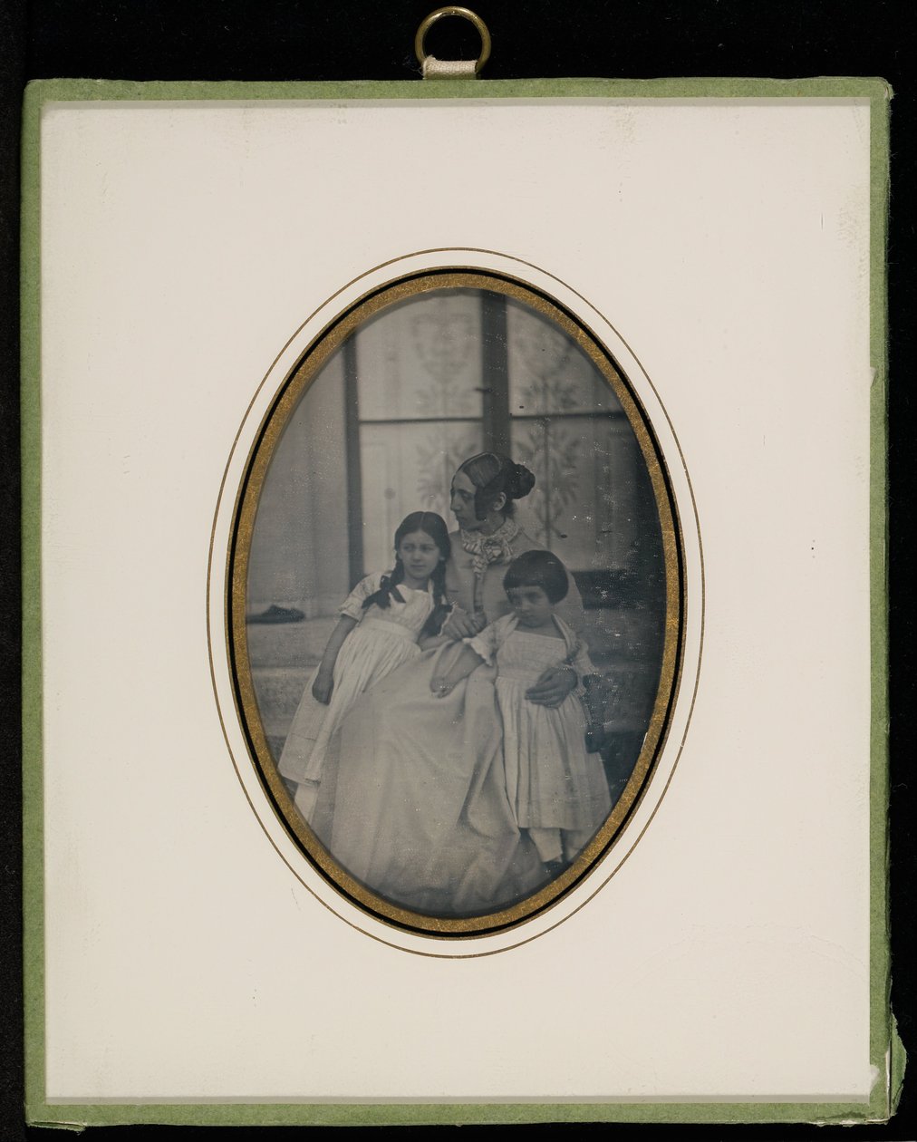 (Portret van Sophie Eynard-Eynard en twee van haar dochters) door Jean Gabriel Eynard