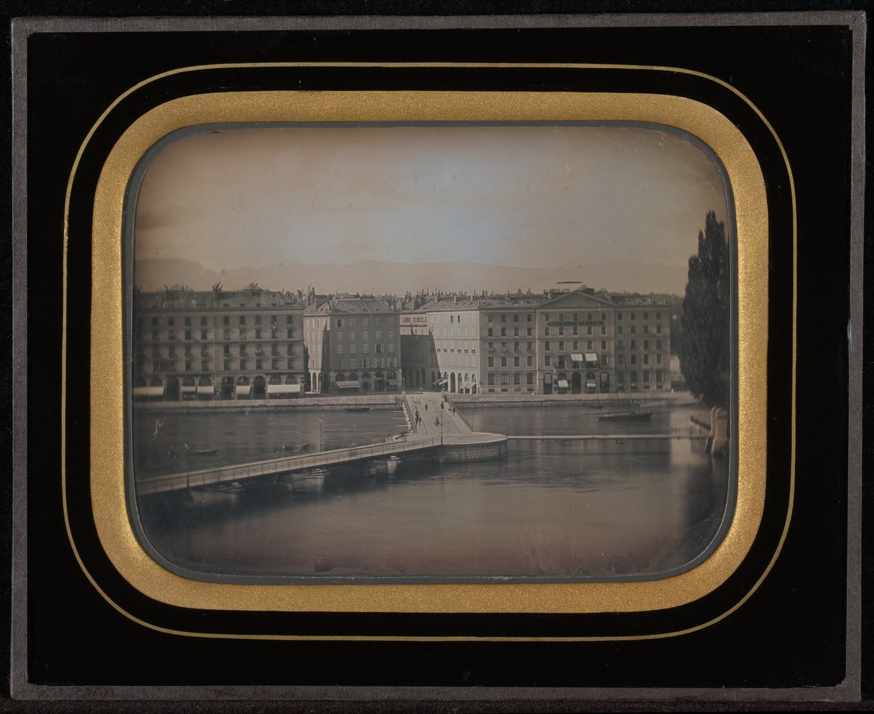 Stadsgezicht van Genève door Jean Gabriel Eynard