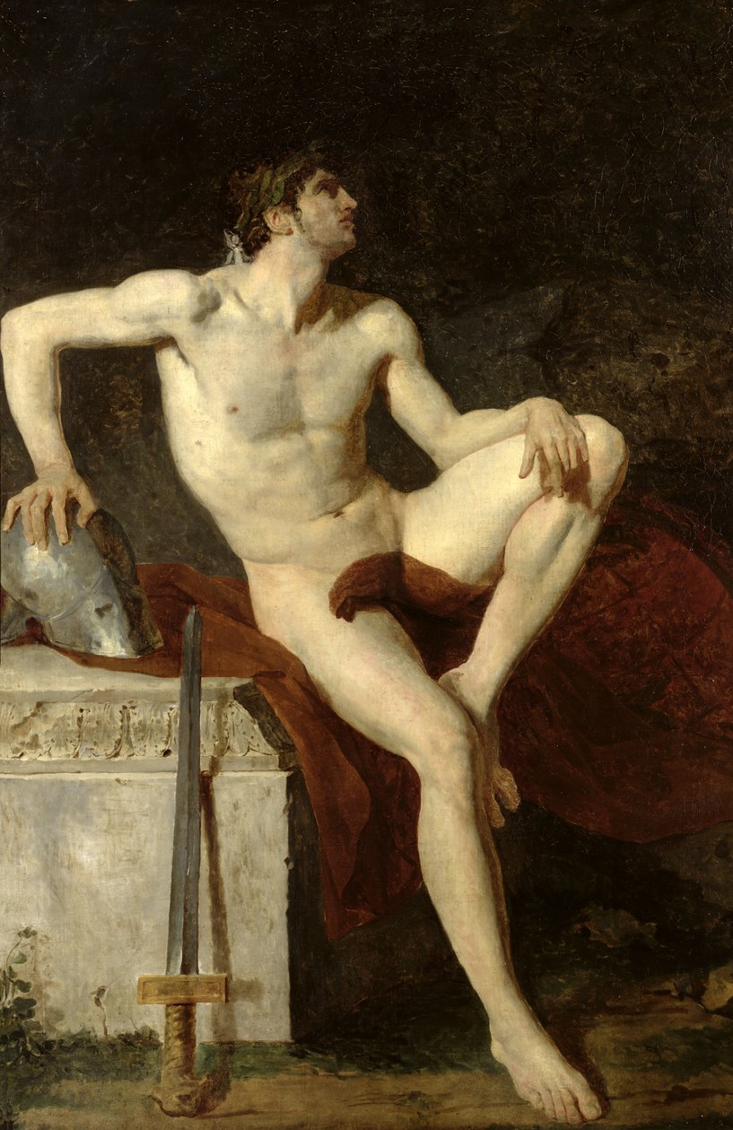 Zittende gladiator door Jean Germain Drouais