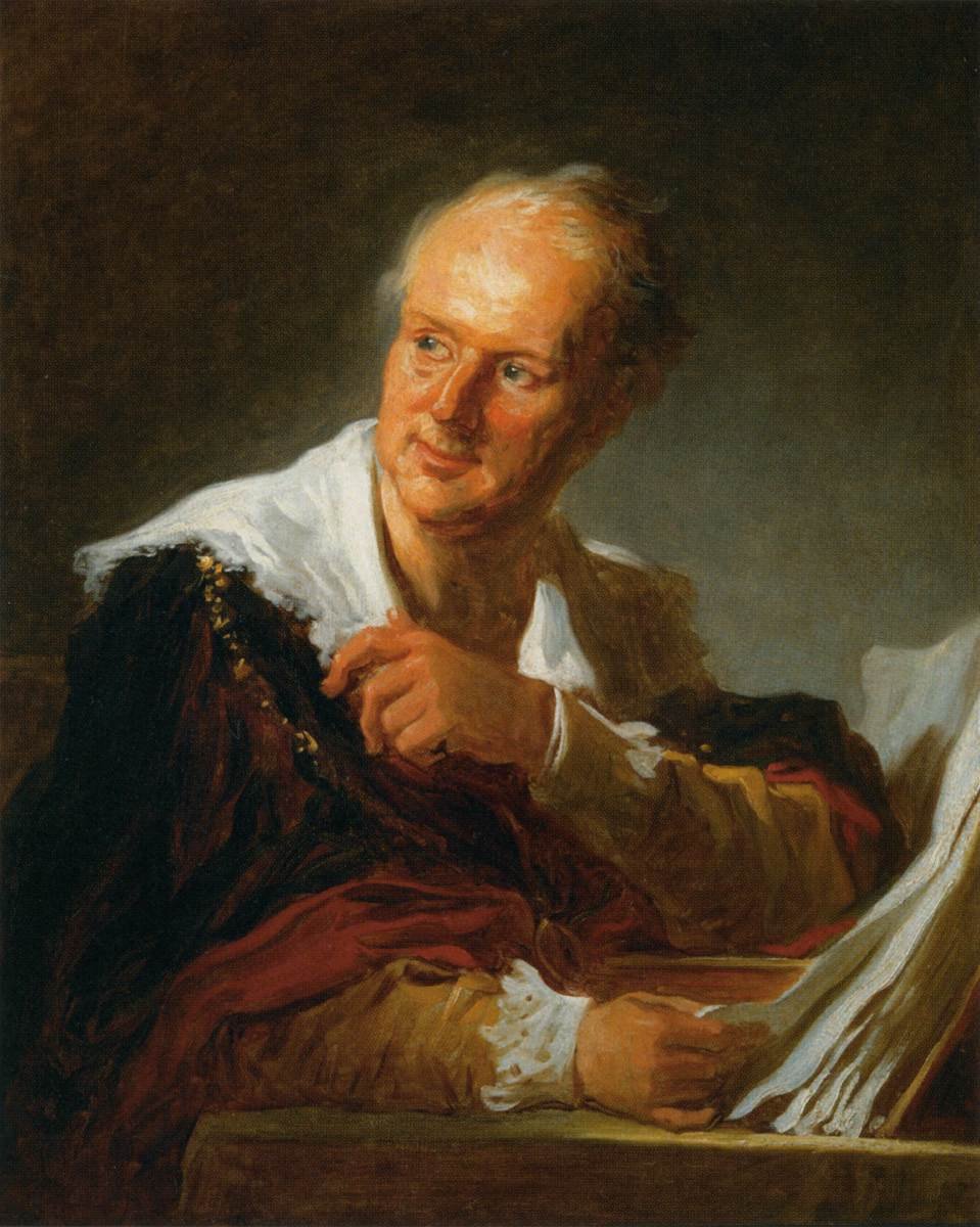 Denis Diderot door Jean Honore Fragonard
