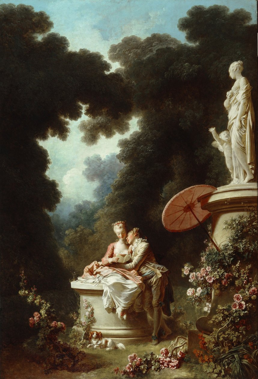 Liefdesbrieven door Jean Honore Fragonard