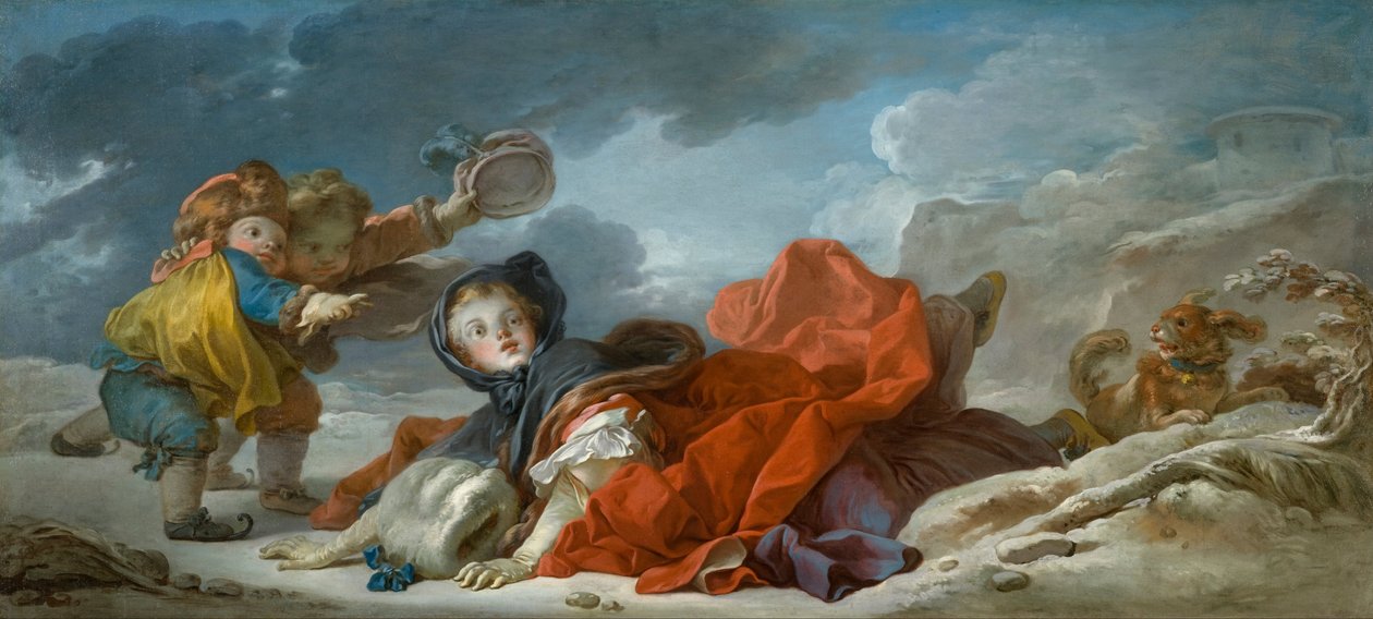 Winter door Jean Honore Fragonard