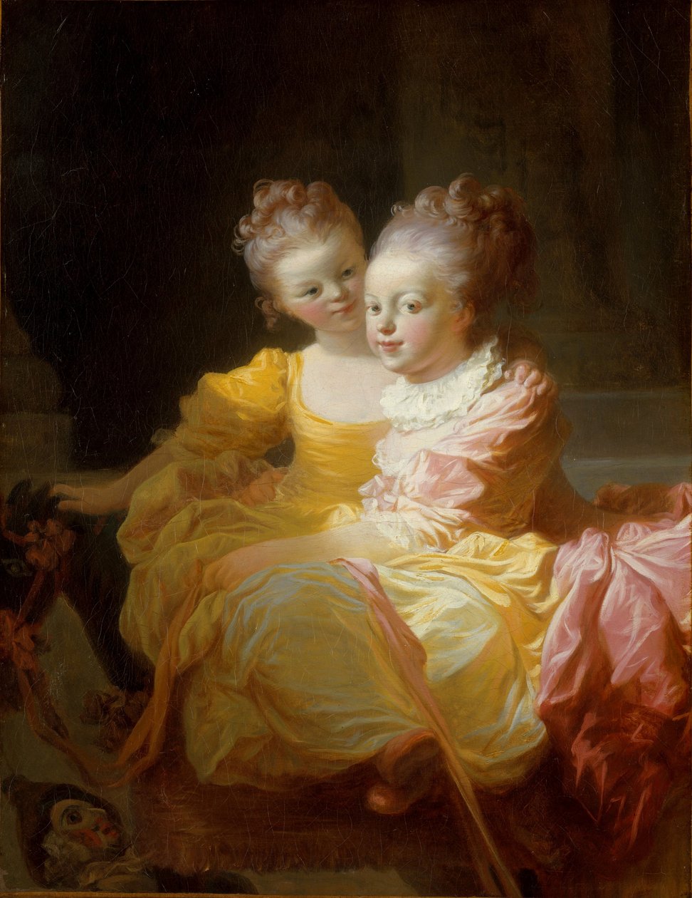 De twee zusters door Jean Honore Fragonard