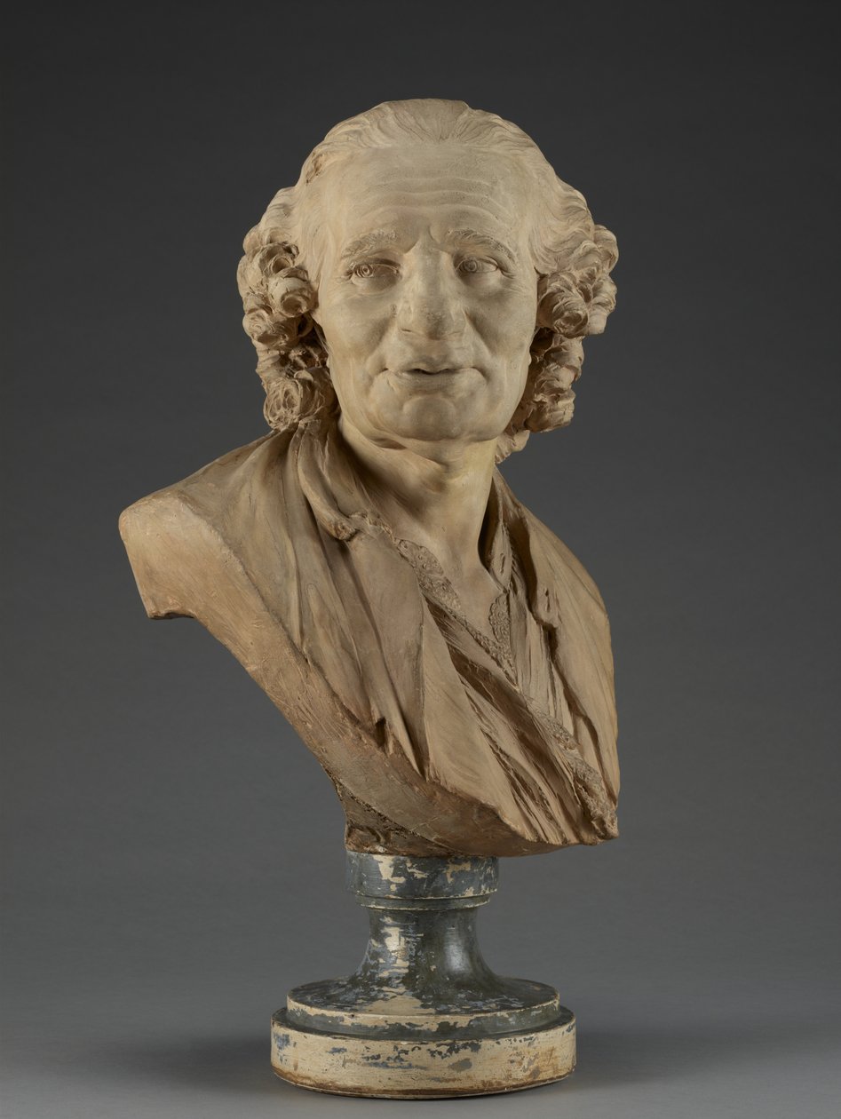 Buste van Alexis-Jean-Eustache Taitbout, 1762 (terracotta op gipsen sokkel) door Jean Jacques Caffieri