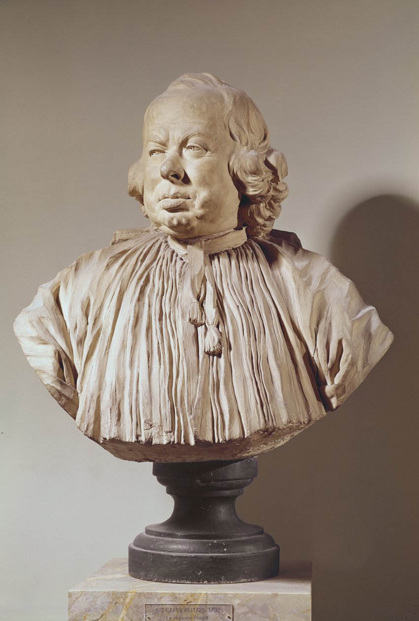 Portretbuste van kanunnik Alexandre-Gui Pingre (1711-96) door Jean Jacques Caffieri