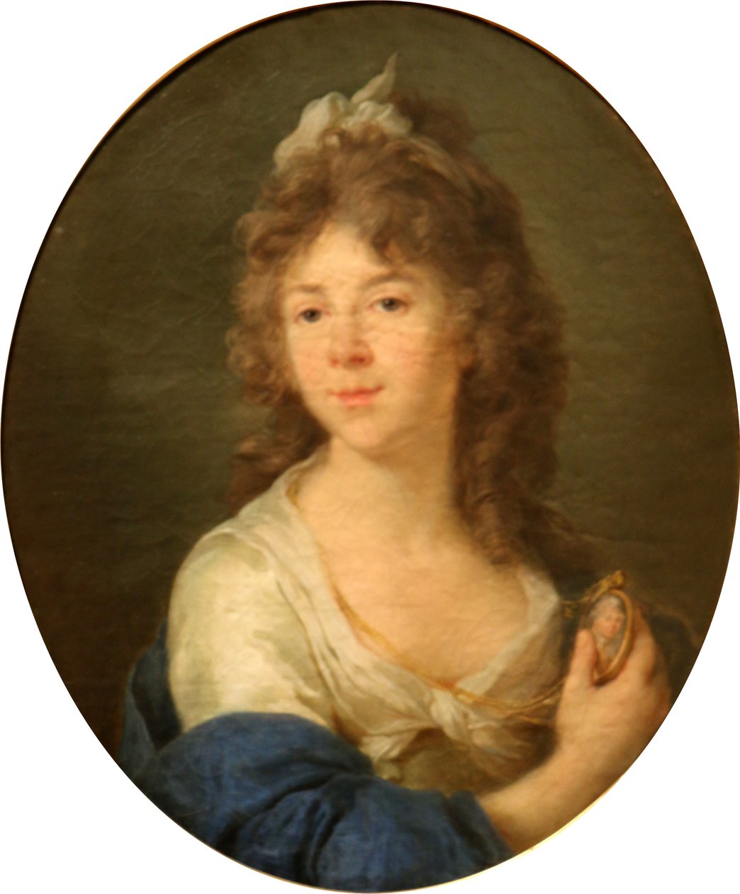 Portret van Madame Roland door Jean Jacques Francois Le Barbier