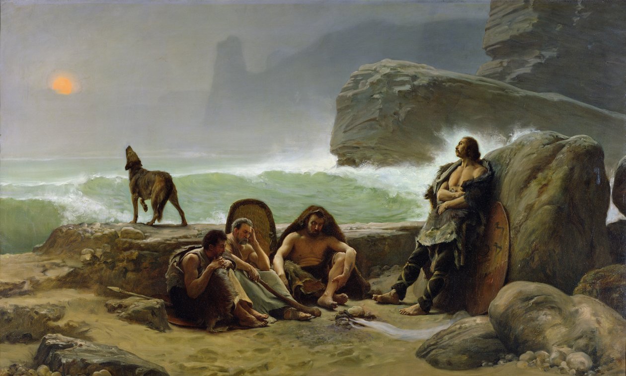 De Gallische kustwachten, 1888 door Jean Jules Antoine Lecomte du Nouy