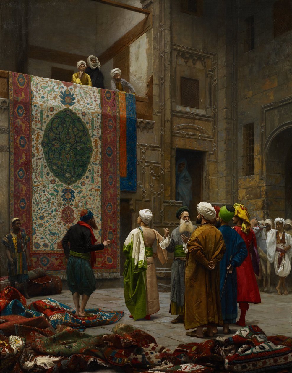 De Tapijthandelaar door Jean Leon Gerome