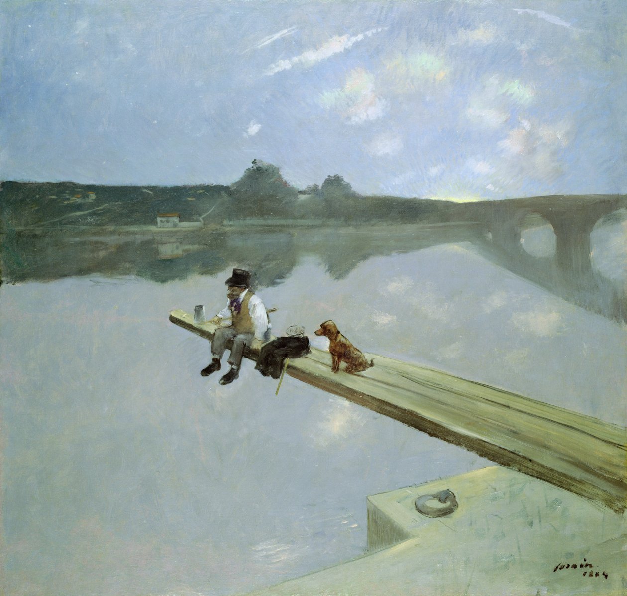 De visser, 1884 door Jean Louis Forain