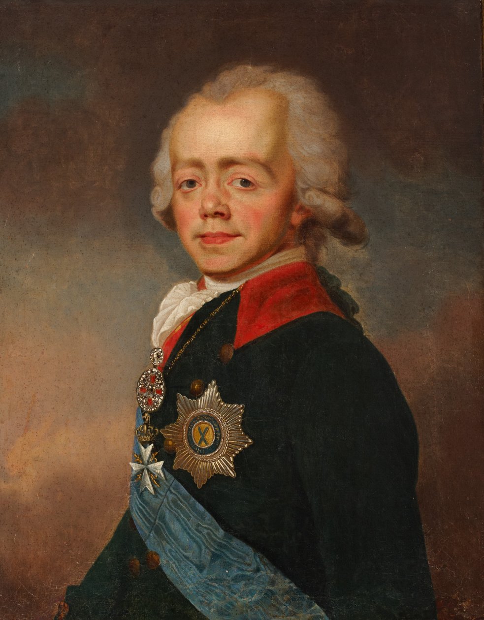 Tsaar Paul I, c.1800 door Jean Louis Voille