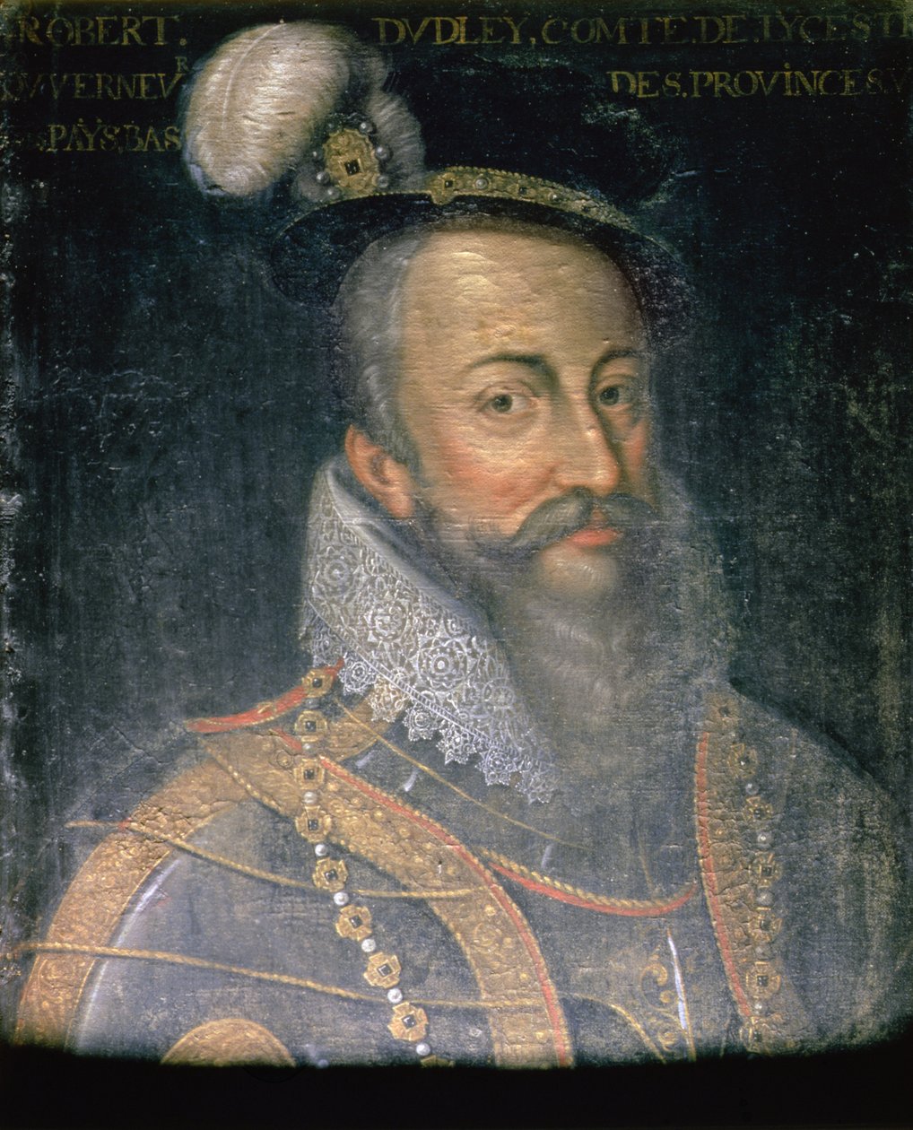 Portret van Robert Dudley (1532-88) graaf van Leicester door Jean Laurent Mosnier